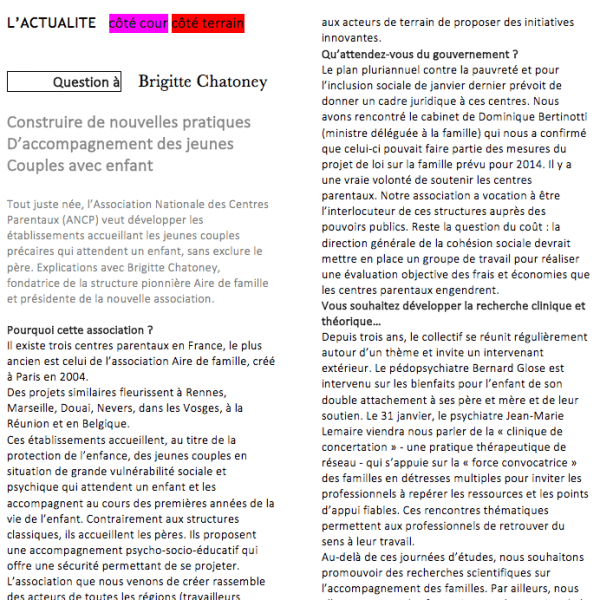 Affiche CONSTRUIRE DE NOUVELLES PRATIQUES D’ACCOMPAGNEMENT DES JEUNES COUPLES AVEC ENFANT