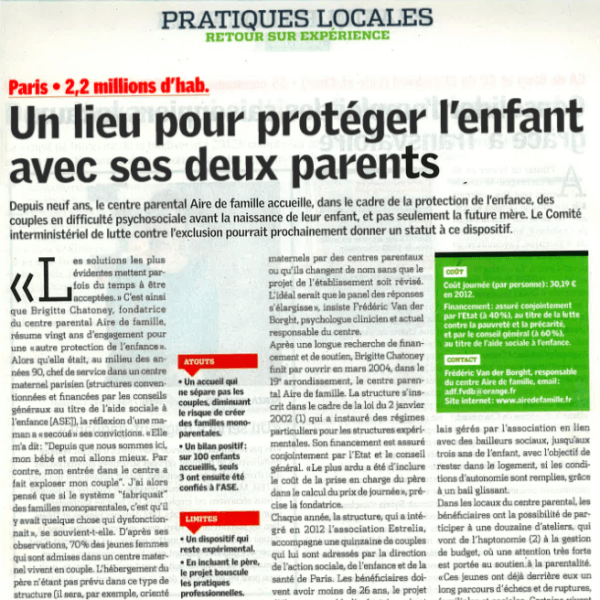 Affiche un lieu pour protéger l'enfant