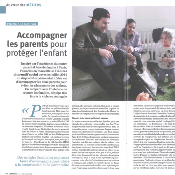 Affiche accompagner les parents pour protéger l'enfant